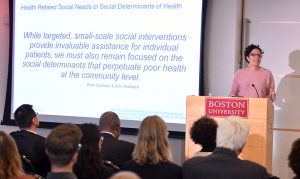 Jennifer Valenzuela discusses Health Leads' work on social determinants of health.